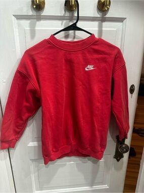 Nike, girls hot pink oversized sweatshirt, size medium